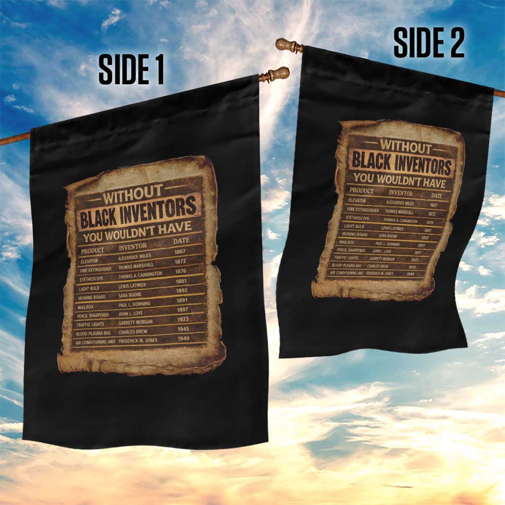 Black Inventors Garden Flag Afro African Melanin Black History Month Juneteenth TS10 Print Your Wear