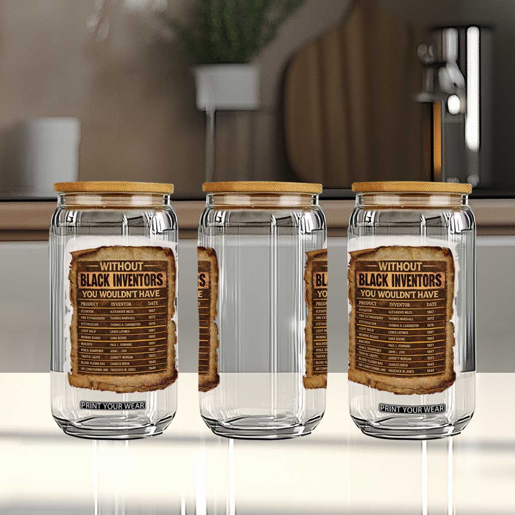 Black Inventors Glass Can Afro African Melanin Black History Month Juneteenth TS10 Print Your Wear