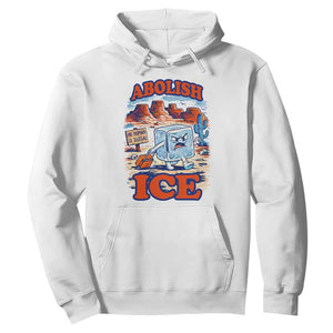 Abolish Ice Protest Hoodie Retro Protest No Human Is Illegal TS10 White Print Your Wear
