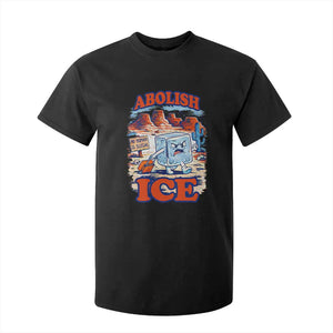 Abolish Ice Protest T Shirt For Kid Retro Protest No Human Is Illegal TS10 Black Print Your Wear