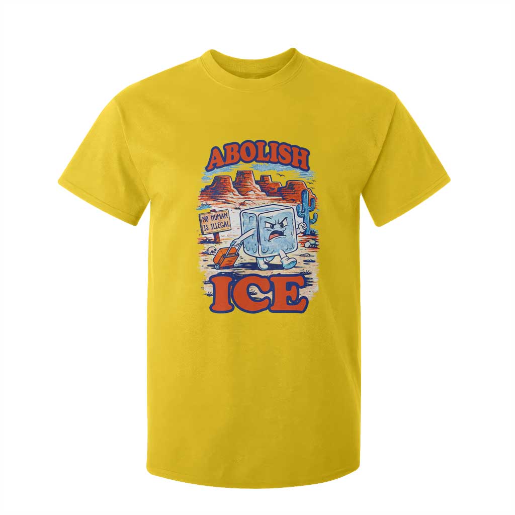 Abolish Ice Protest T Shirt For Kid Retro Protest No Human Is Illegal TS10 Daisy Print Your Wear