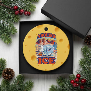 Abolish Ice Protest Ceramic Ornament Retro Protest No Human Is Illegal TS10 1pc Yellow Cheese Print Your Wear
