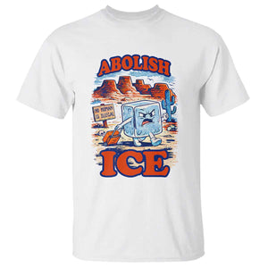 Abolish Ice Protest T Shirt Retro Protest No Human Is Illegal TS10 White Print Your Wear