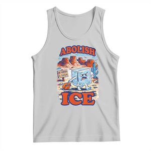 Abolish Ice Protest Tank Top Retro Protest No Human Is Illegal TS10 Ash Print Your Wear