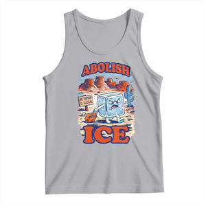 Abolish Ice Protest Tank Top Retro Protest No Human Is Illegal TS10 Athletic Heather Print Your Wear