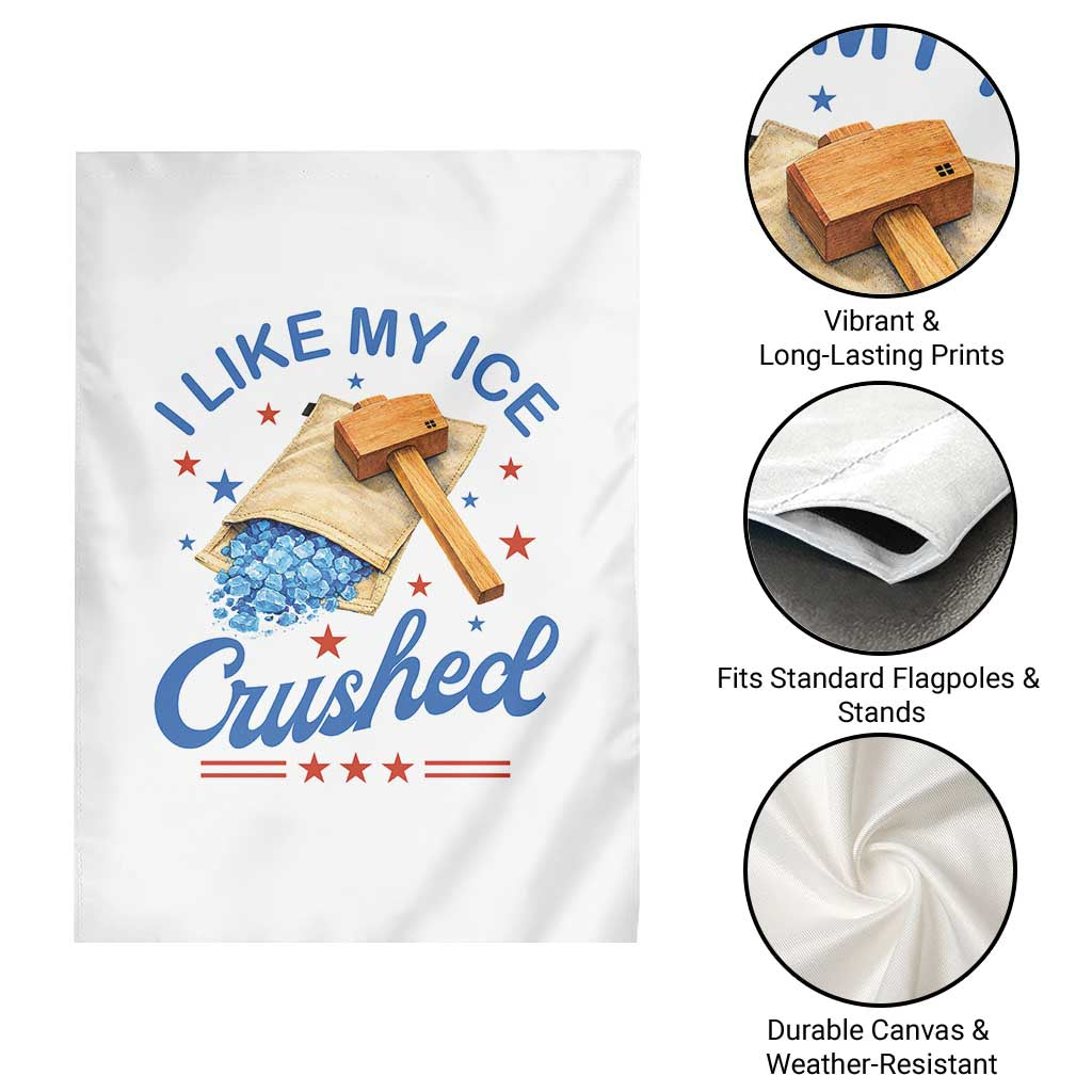 Subtle Abolish ICE Garden Flag Funny Vintage I Like My Ice Crushed TS10 Print Your Wear