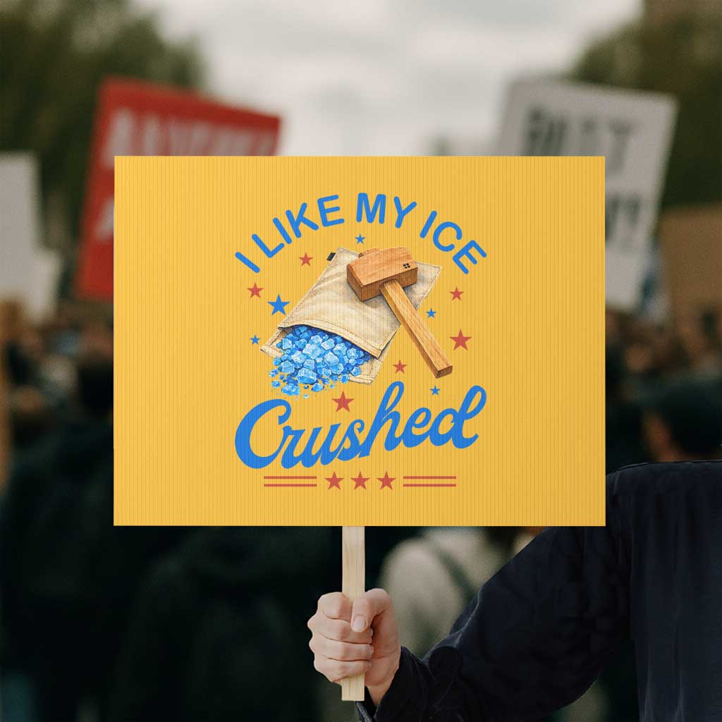Subtle Abolish ICE Protest Sign Funny Vintage I Like My Ice Crushed TS10 Horizontal 18