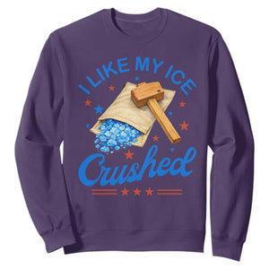 Subtle Abolish ICE Sweatshirt Funny Vintage I Like My Ice Crushed TS10 Purple Print Your Wear