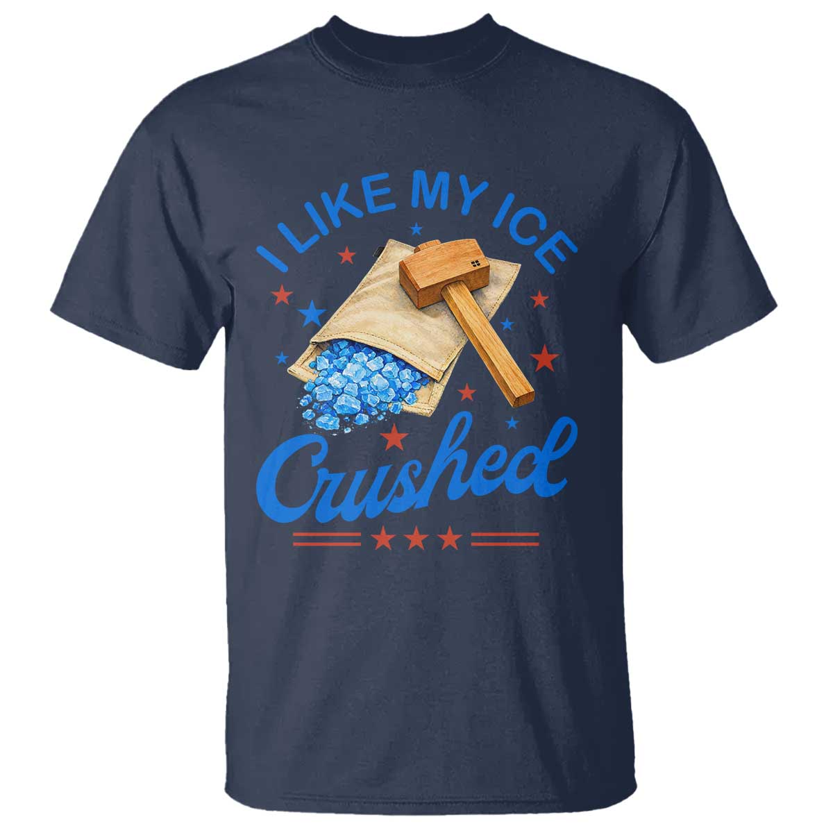 Subtle Abolish ICE T Shirt Funny Vintage I Like My Ice Crushed TS10 Navy Print Your Wear