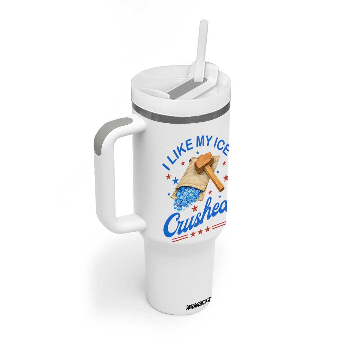 Subtle Abolish ICE Tumbler With Handle Funny Vintage I Like My Ice Crushed TS10 Print Your Wear