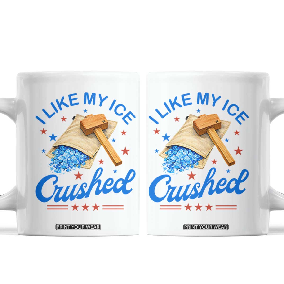 Subtle Abolish ICE Coffee Mug Funny Vintage I Like My Ice Crushed TS10 White Print Your Wear