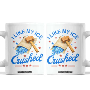 Subtle Abolish ICE Coffee Mug Funny Vintage I Like My Ice Crushed TS10 White Print Your Wear
