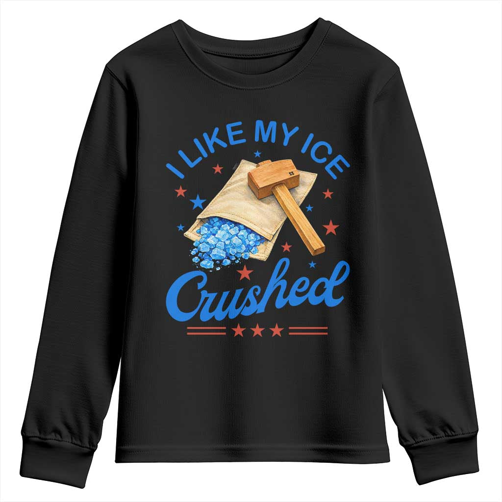 Subtle Abolish ICE Youth Sweatshirt Funny Vintage I Like My Ice Crushed TS10 Black Print Your Wear