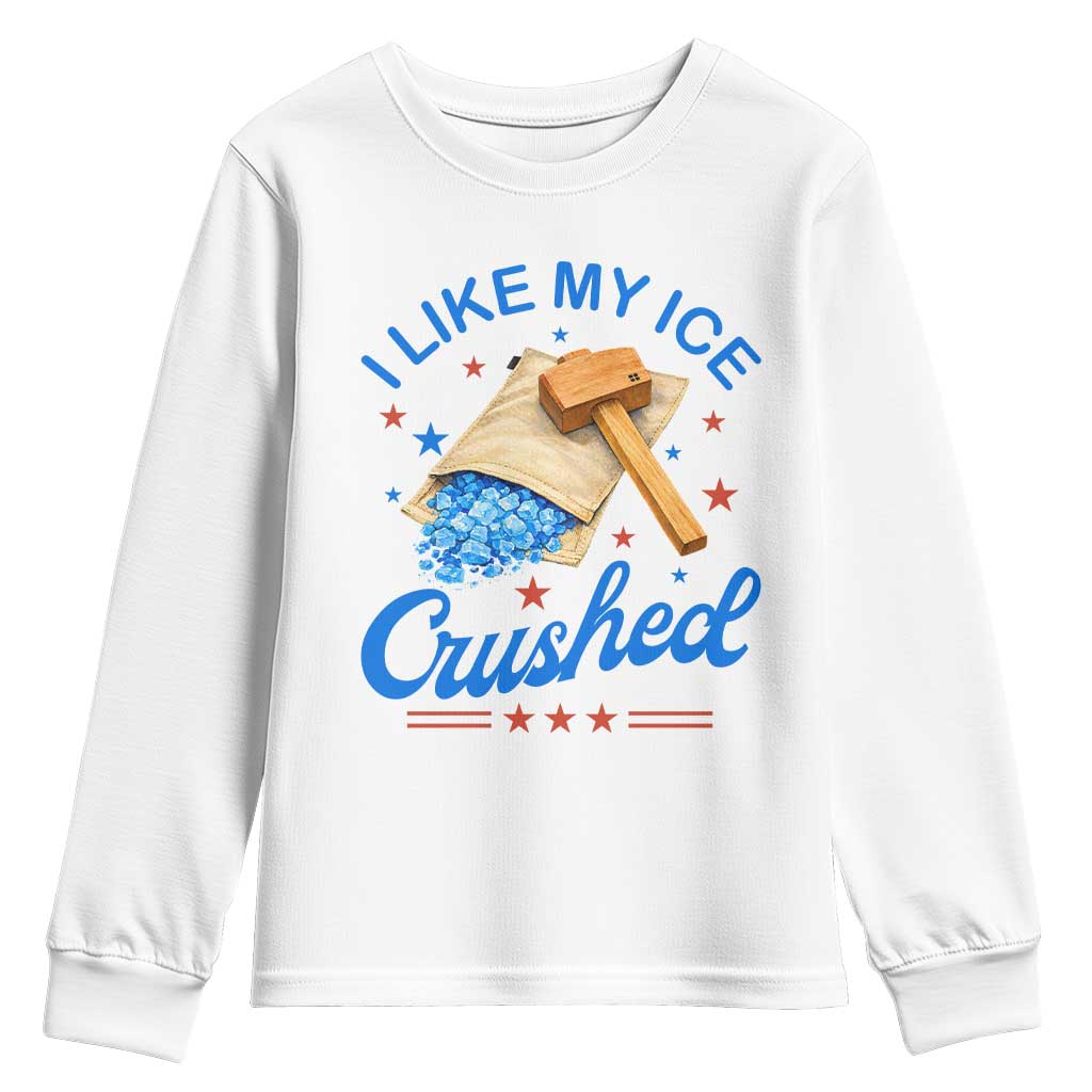 Subtle Abolish ICE Youth Sweatshirt Funny Vintage I Like My Ice Crushed TS10 White Print Your Wear
