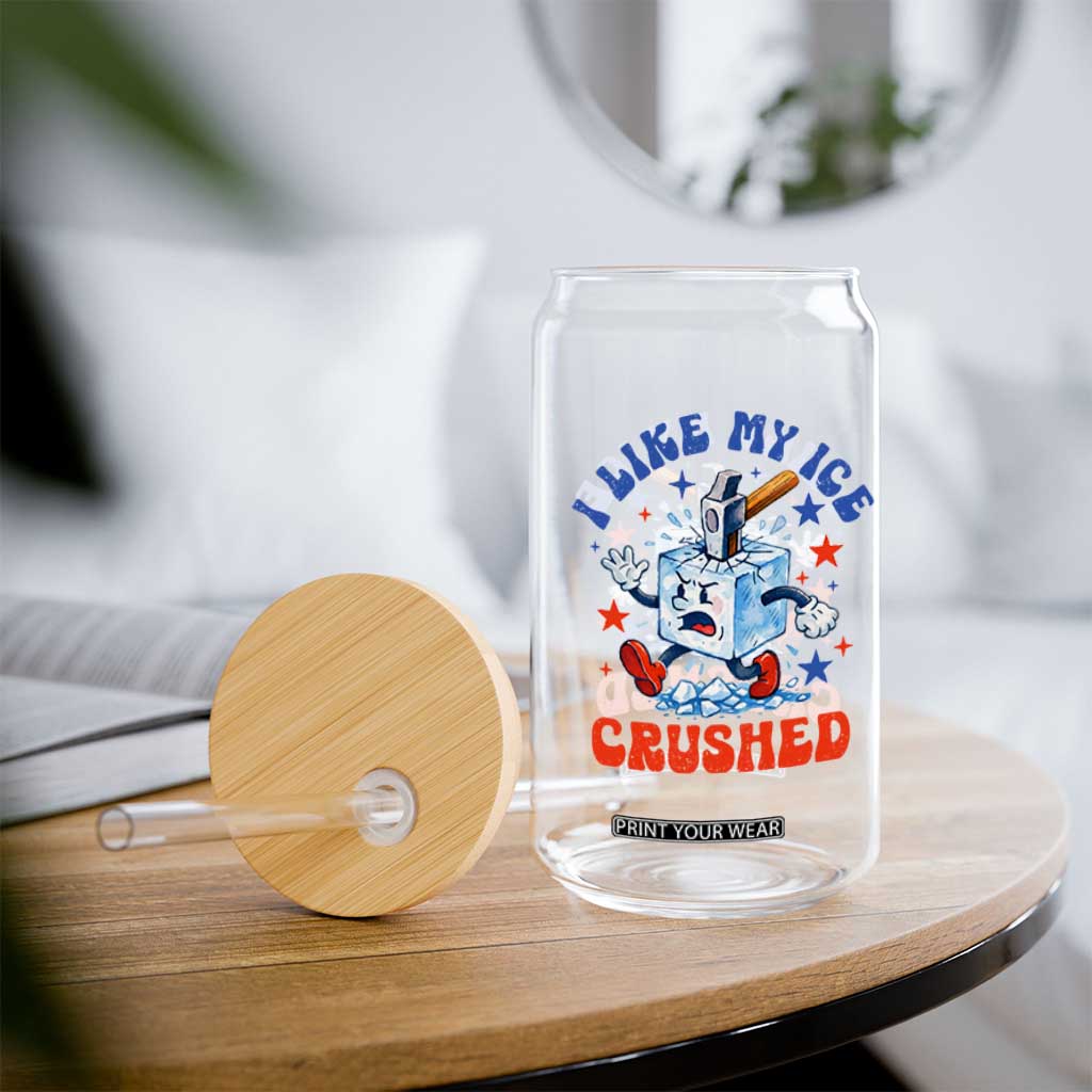 Subtle Abolish ICE Glass Can Vintage I Like My Ice Crushed TS10 Print Your Wear