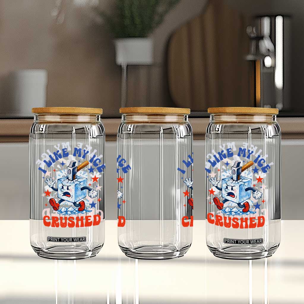 Subtle Abolish ICE Glass Can Vintage I Like My Ice Crushed TS10 Print Your Wear