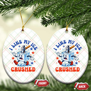Subtle Abolish ICE Ceramic Ornament Vintage I Like My Ice Crushed TS10 Print Your Wear