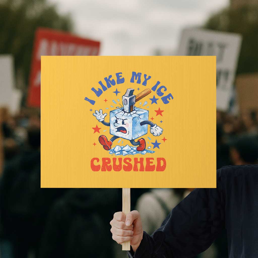 Subtle Abolish ICE Protest Sign Vintage I Like My Ice Crushed TS10 Horizontal 18
