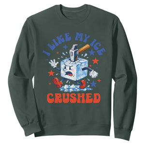 Subtle Abolish ICE Sweatshirt Vintage I Like My Ice Crushed TS10 Dark Forest Green Print Your Wear