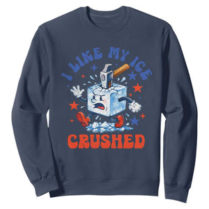 Subtle Abolish ICE Sweatshirt Vintage I Like My Ice Crushed TS10 Navy Print Your Wear