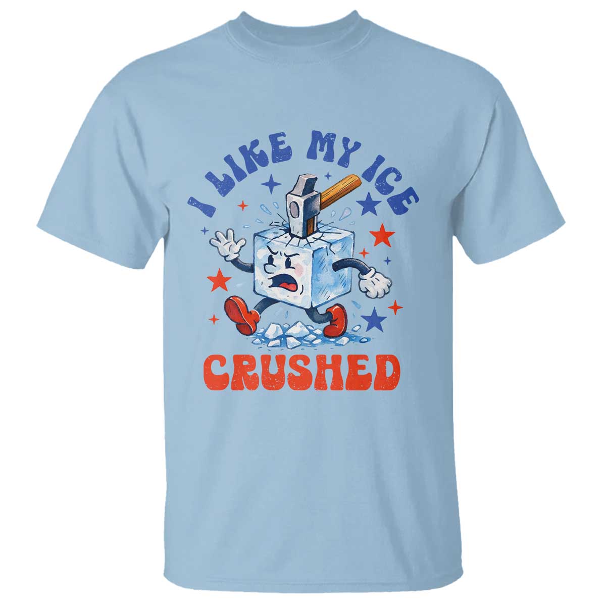 Subtle Abolish ICE T Shirt Vintage I Like My Ice Crushed TS10 Light Blue Print Your Wear