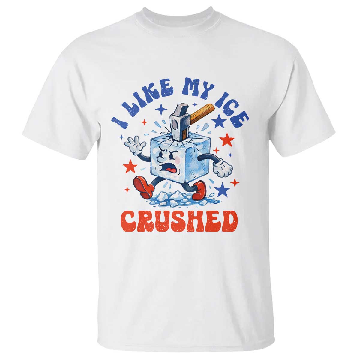 Subtle Abolish ICE T Shirt Vintage I Like My Ice Crushed TS10 White Print Your Wear