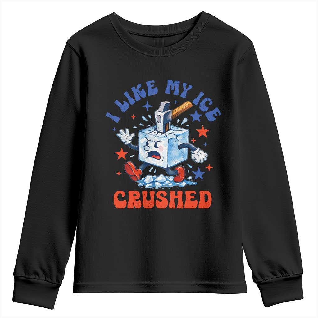 Subtle Abolish ICE Youth Sweatshirt Vintage I Like My Ice Crushed TS10 Black Print Your Wear