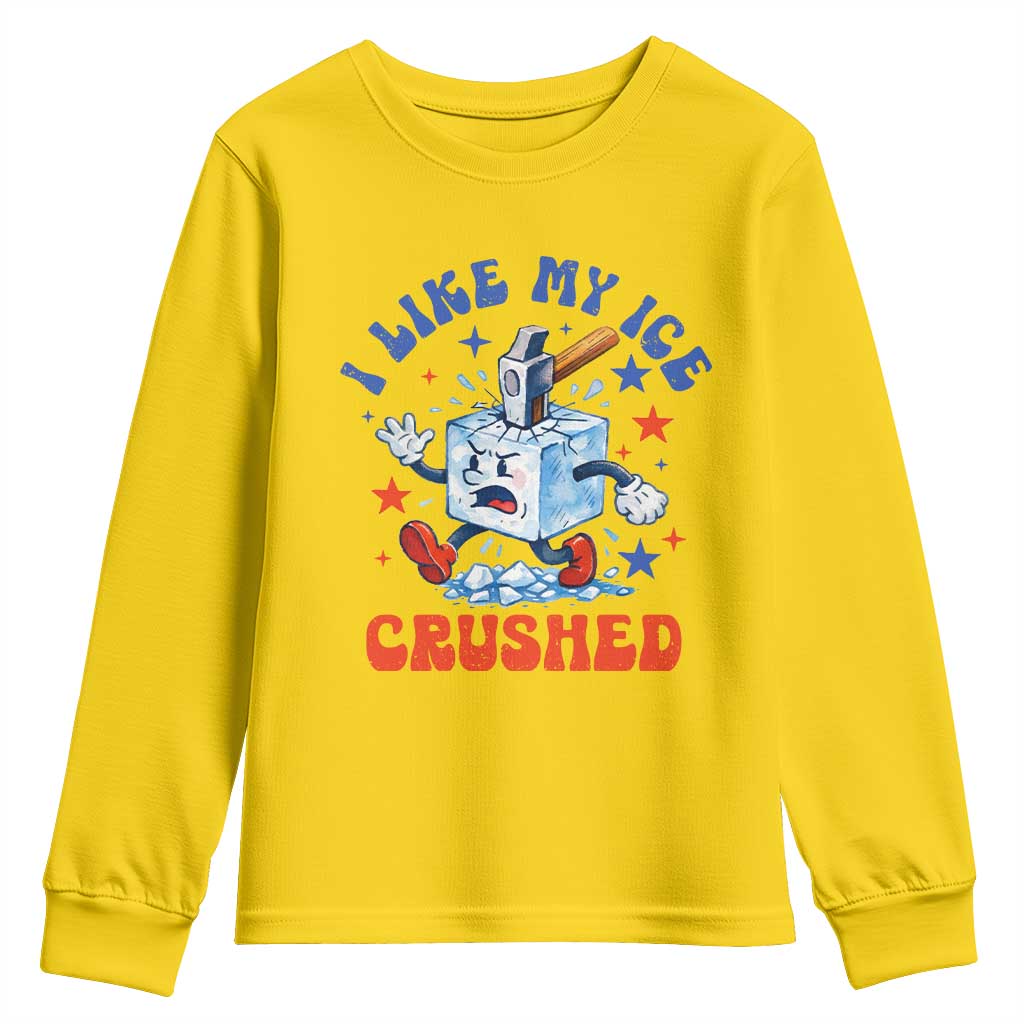 Subtle Abolish ICE Youth Sweatshirt Vintage I Like My Ice Crushed TS10 Daisy Print Your Wear