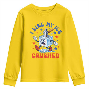 Subtle Abolish ICE Youth Sweatshirt Vintage I Like My Ice Crushed TS10 Daisy Print Your Wear