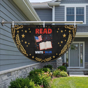 Bookish 4th Of July Read White Blue Since 1776 Patriotic Fan Flag TS10 2pcs pack Vintage Black Print Your Wear
