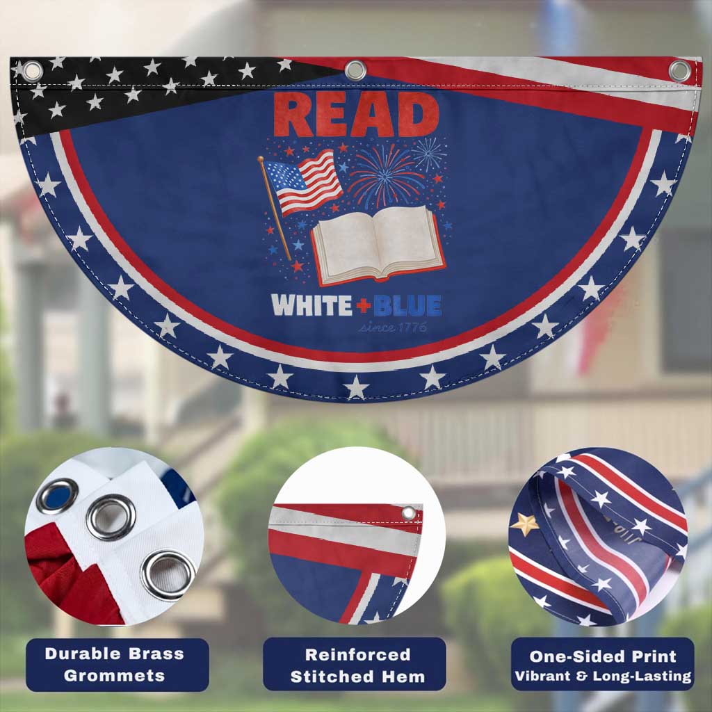 Bookish 4th Of July Read White Blue Since 1776 Patriotic Fan Flag TS10 Print Your Wear