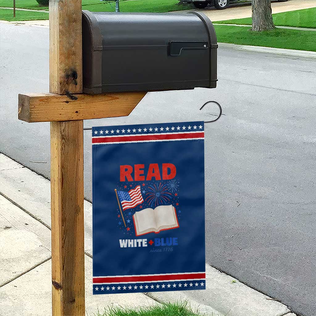 Patriotic Bookish 4th Of July Read White Blue Since 1776 Patriotic Garden Flag TS10 Classic Blue Red Print Your Wear