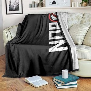 No ICE Protest Throw Blanket Nope Sign Vertical TS10 Print Your Wear