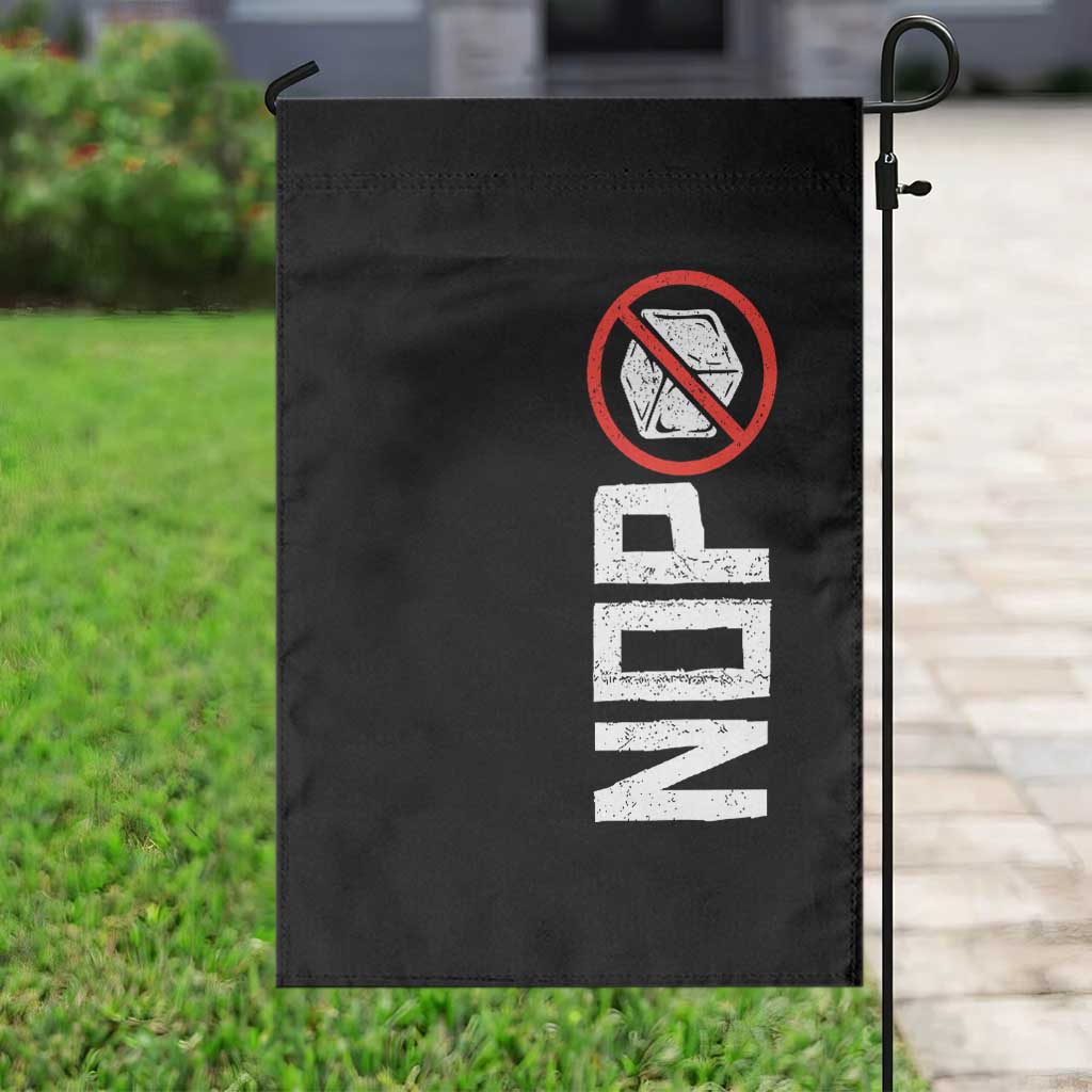 No ICE Protest Garden Flag Nope Sign Vertical TS10 Print Your Wear