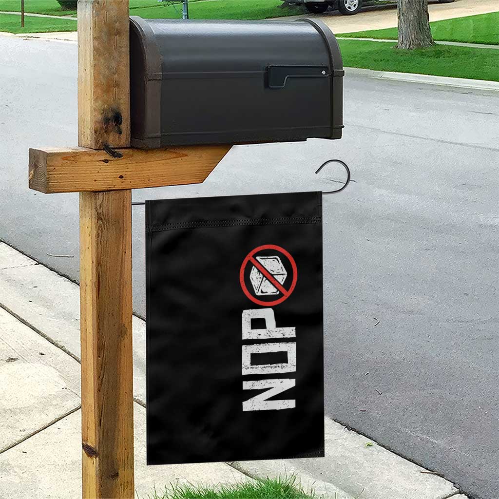 No ICE Protest Garden Flag Nope Sign Vertical TS10 Print Your Wear