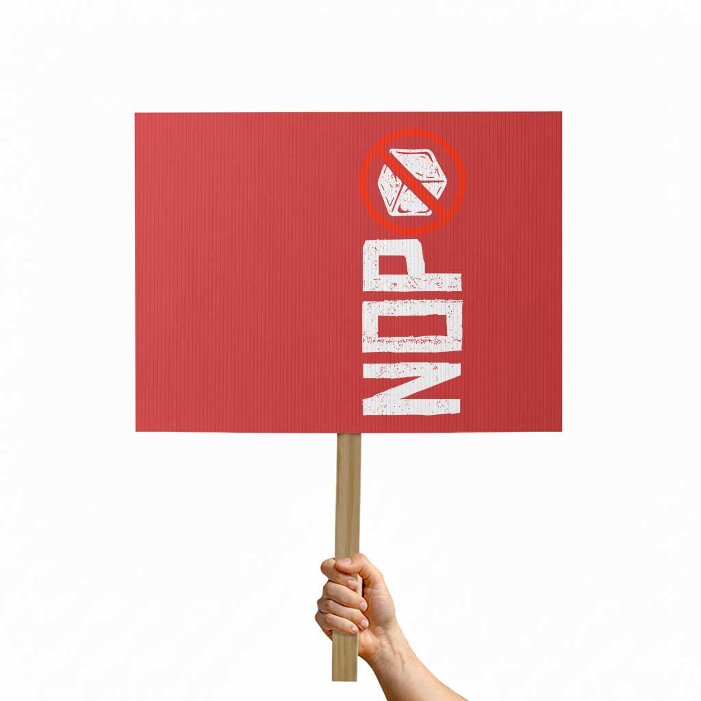 No ICE Protest Protest Sign Nope Sign Vertical TS10 Horizontal 18