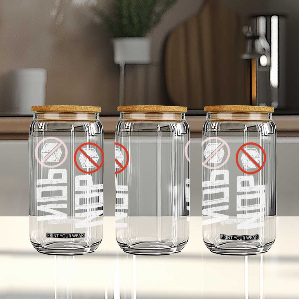 No ICE Protest Glass Can Nope Sign Vertical TS10 Print Your Wear
