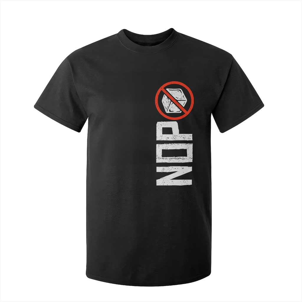 No ICE Protest T Shirt For Kid Nope Sign Vertical TS10 Black Print Your Wear