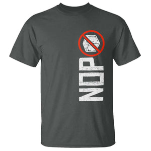No ICE Protest T Shirt Nope Sign Vertical TS10 Dark Heather Print Your Wear
