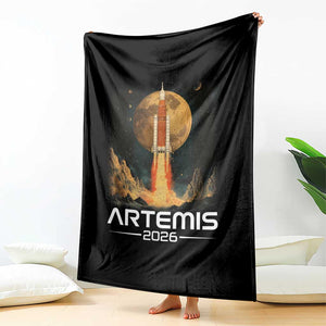 Launch To The Moon Mission Throw Blanket TS10 Print Your Wear