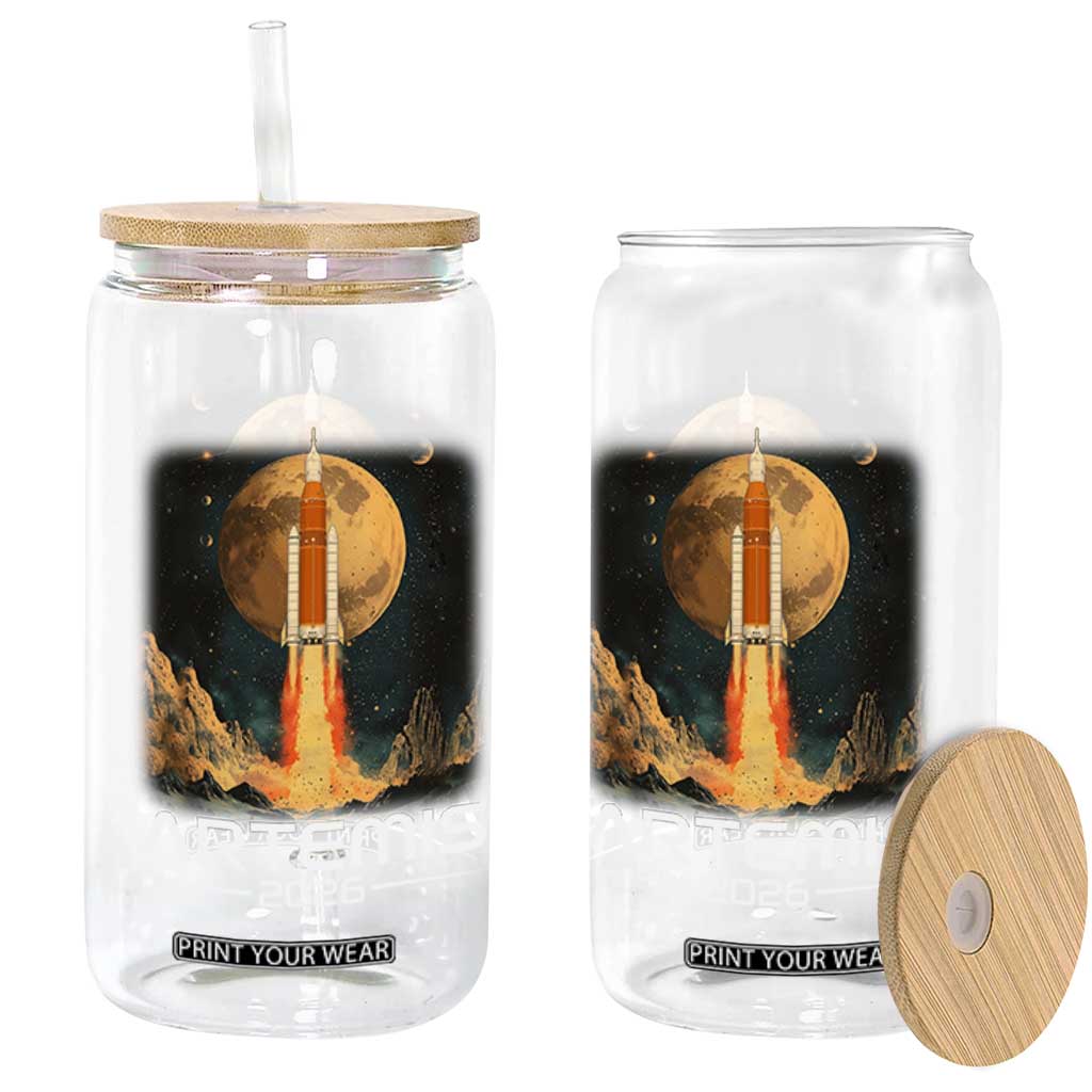 Launch To The Moon Mission Glass Can TS10 Print Your Wear