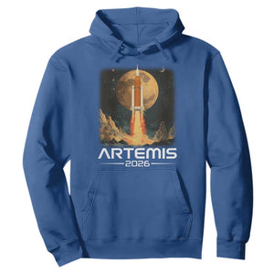 Launch To The Moon Mission Hoodie TS10 Royal Blue Print Your Wear