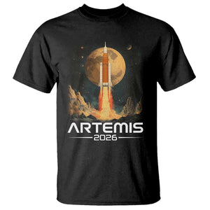 Launch To The Moon Mission T Shirt TS10 Black Print Your Wear