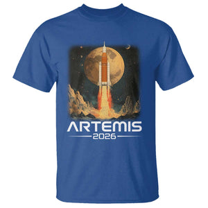 Launch To The Moon Mission T Shirt TS10 Royal Blue Print Your Wear