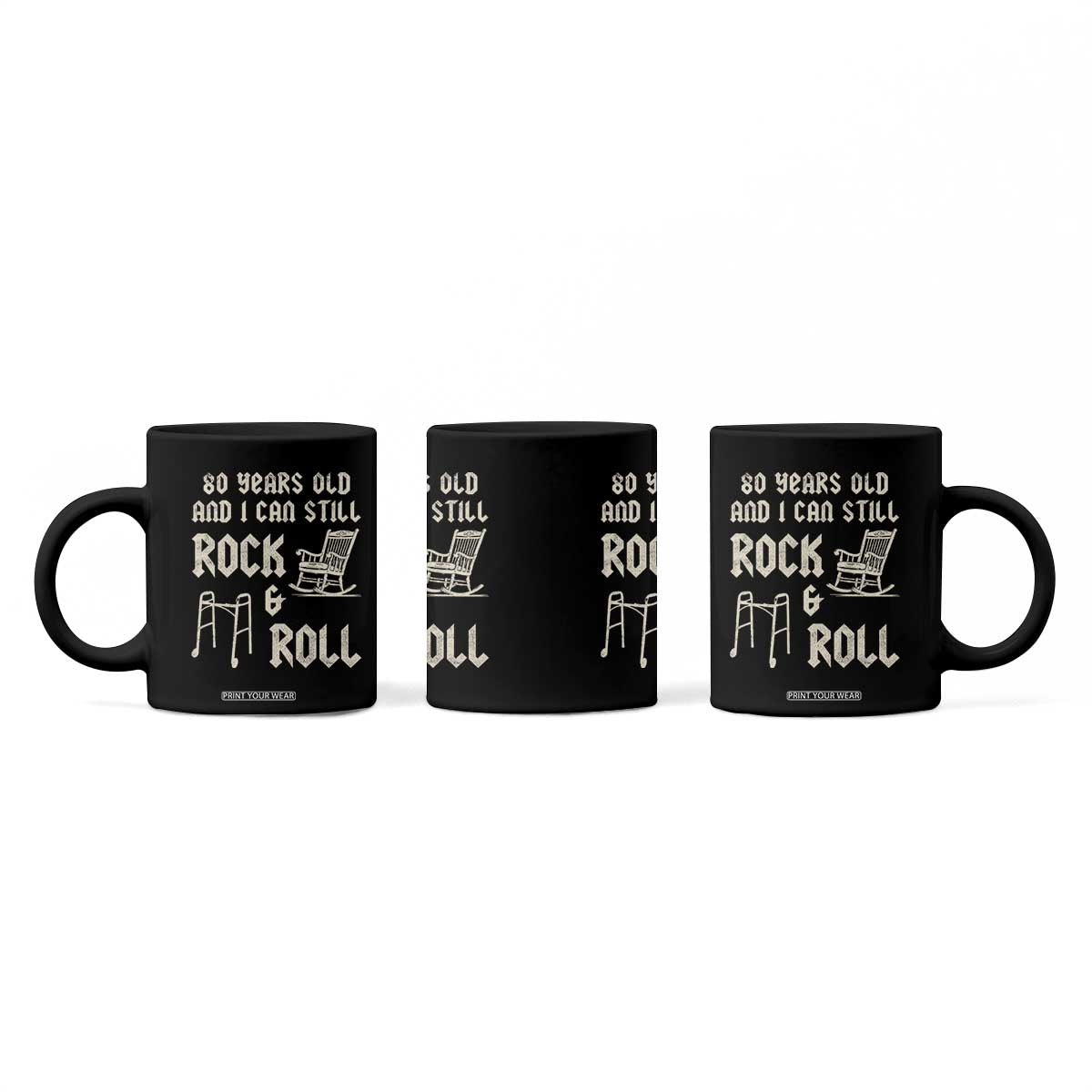 80th Birthday Gift For Men Coffee Mug Funny Man Saying Gag Gift 80 Years Old Birthday TS10 Print Your Wear