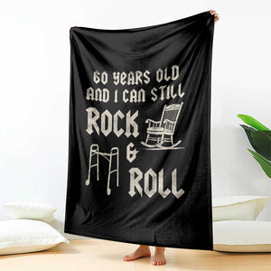 60th Birthday Gift For Men Throw Blanket Funny Man Saying Gag Gift 60 Years Old Birthday TS10 Print Your Wear