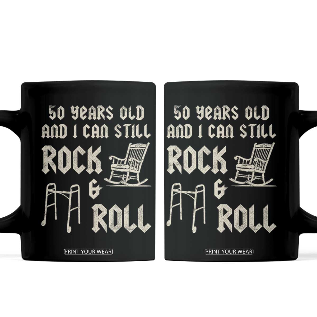50th Birthday Gift For Men Coffee Mug Funny Man Saying Gag Gift 50 Years Old Birthday TS10 Black Print Your Wear