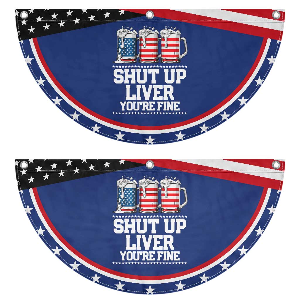 Beer American Flag 4th of July Patriotic Fan Flag Merica Drinking USA Shut Up Liver You Are Fine TS10 2pcs pack Classic Navy Print Your Wear
