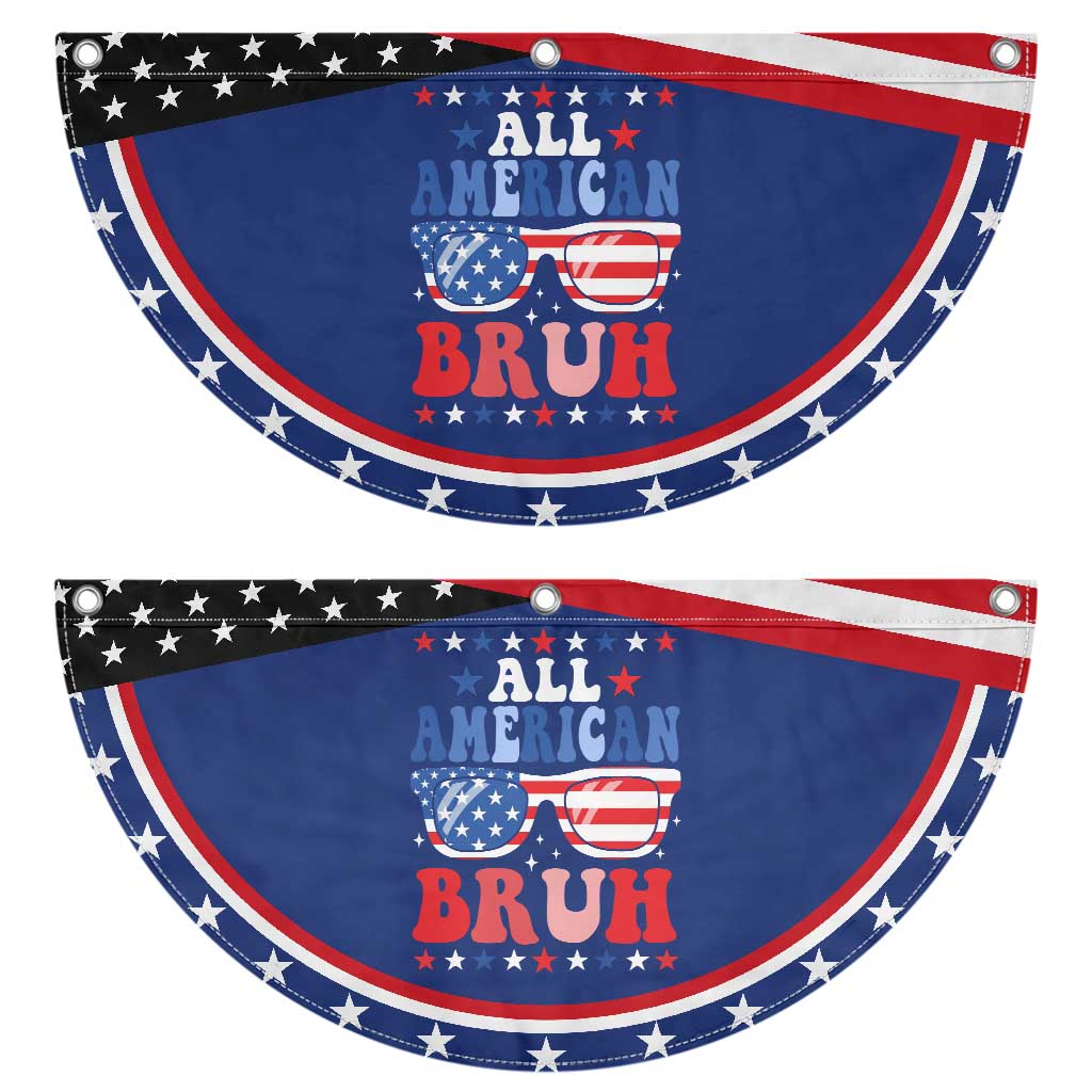 All American Bruh 4th Of July Patriotic Fan Flag USA Flag Sunglasses Teens Kids TS10 2pcs pack Classic Navy Print Your Wear