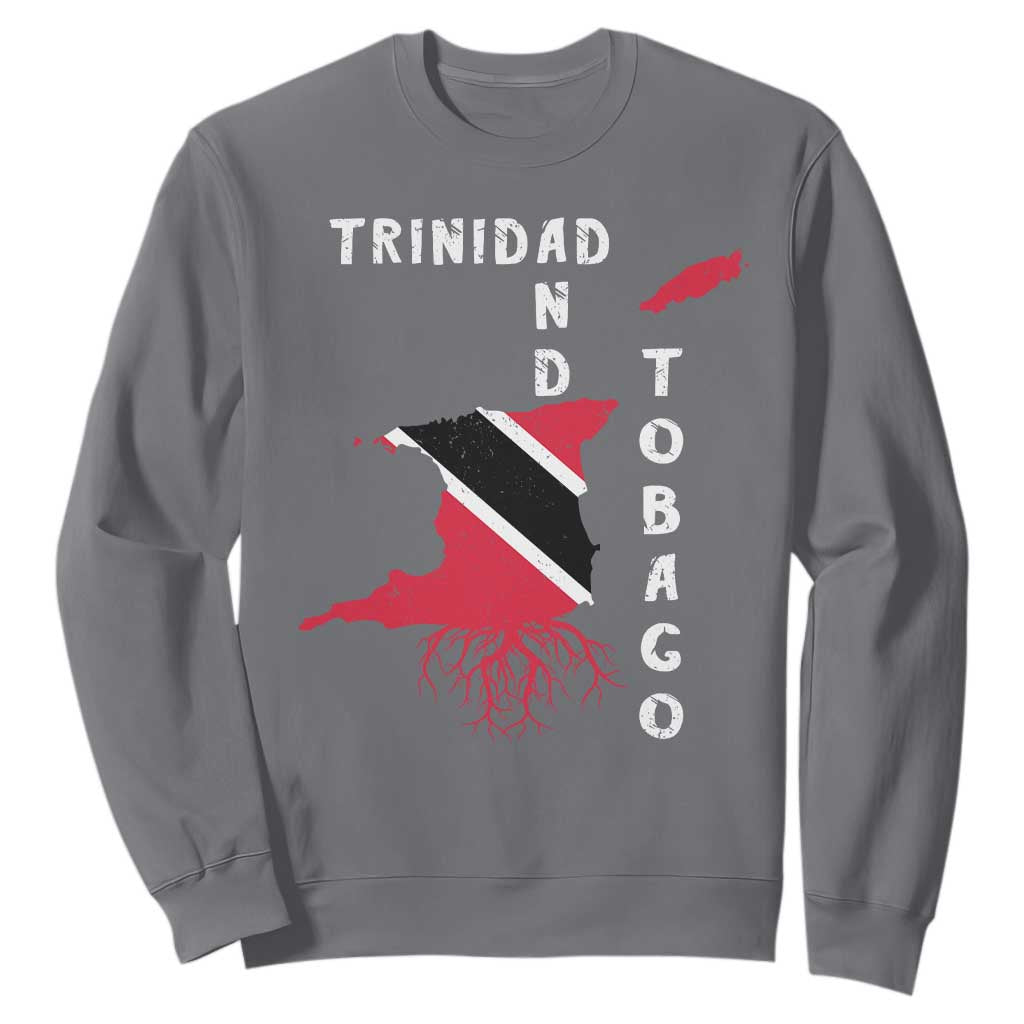 Trinidad and Tobago Flag Sweatshirt Trini Trinidadian Proud TS10 Charcoal Print Your Wear